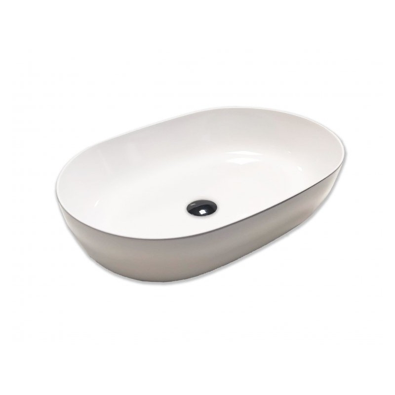 Izlietne HATRIA HAPPY HOUR 12:00S, 57x38x15cm, balta, liekama uz virsmas