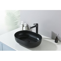 Izlietne HAPPY HOUR 12:00S, 57x38x15cm, black matt krāsa