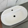 Izlietne HAPPY HOUR 12:00MF 57x38x15cm ar vietu maisītājam, balta
