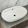 Izlietne HAPPY HOUR 12:00MF 57x38x15cm ar vietu maisītājam, balta