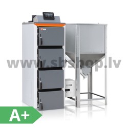 PelletFocus HKS LAZAR granulu katls 20 kW 470L ar autom.siltummaiņu, degļa tīrīšanu
