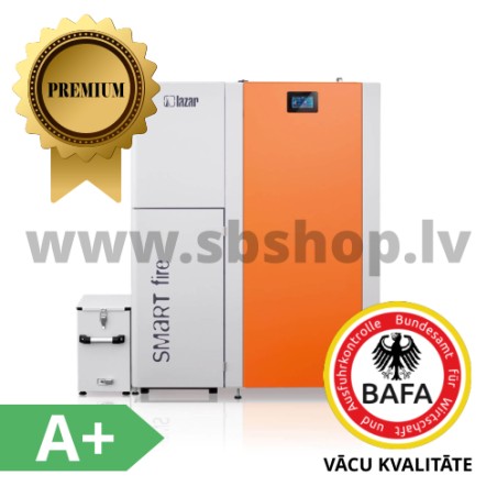 Smartfire HKS LAZAR granulu katls 41kW 150L ar pelnu izvadīšanu