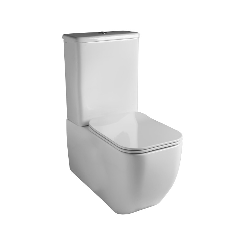 WC pods BRIO ar skal.kasti un SLIM SC vāku, balts GSG Ceramica