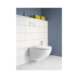 Pods ar SC vāku Architec Rimless, stiprināms pie sienas 365x575 mm, balts