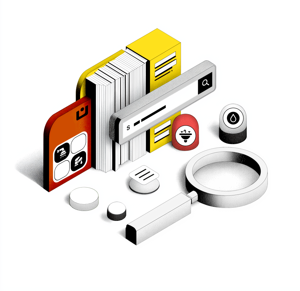 Plumbing supplies illustration